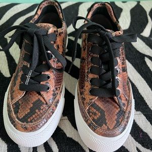 New rag & bone Army Snake Emboss Lace
Up Sneaker